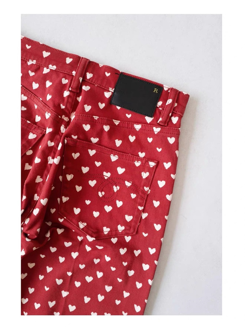 R13 CHARLOTTE JEAN Red Scattered Hearts, 25 26 27 28 - Picture 8 of 11